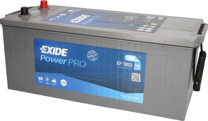 Exide EF1853 - Стартерна акумуляторна батарея, АКБ autocars.com.ua