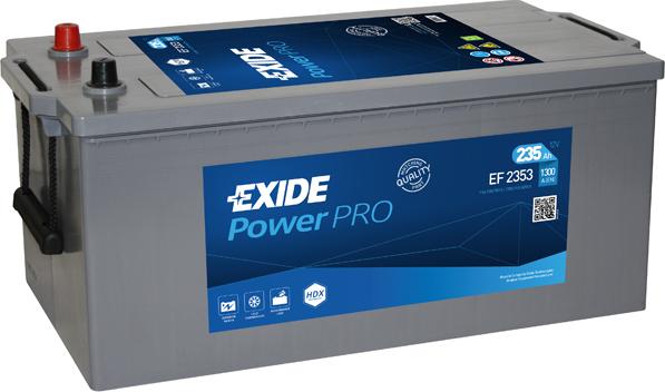 Exide EF2353 - Стартерная аккумуляторная батарея, АКБ autodnr.net