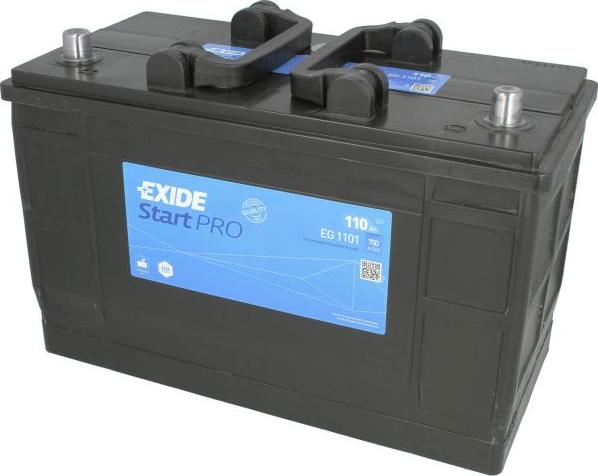 Exide EG1101 - Стартерна акумуляторна батарея, АКБ autocars.com.ua