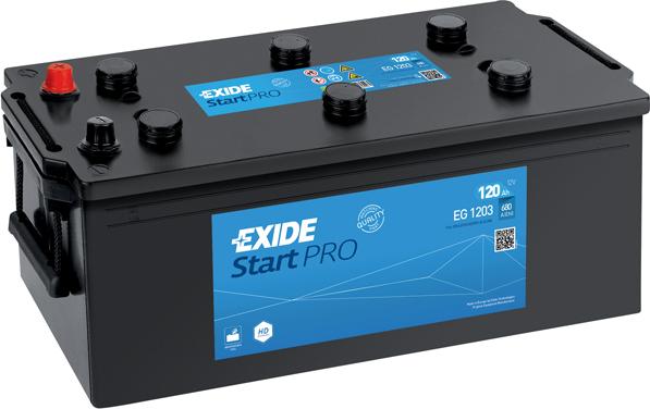 Exide EG1203 - Стартерна акумуляторна батарея, АКБ autocars.com.ua