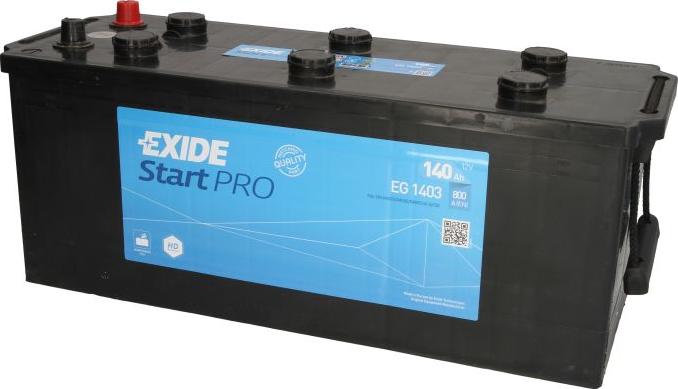 Exide EG1403 - Стартерна акумуляторна батарея, АКБ autocars.com.ua