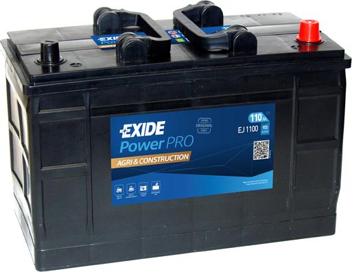 Exide EJ1100 - Стартерна акумуляторна батарея, АКБ autocars.com.ua