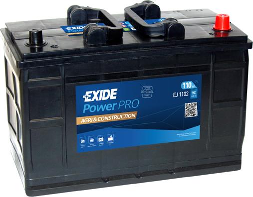 Exide EJ1102 - Стартерна акумуляторна батарея, АКБ autocars.com.ua