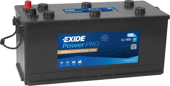 Exide EJ1805 - Стартерна акумуляторна батарея, АКБ autocars.com.ua