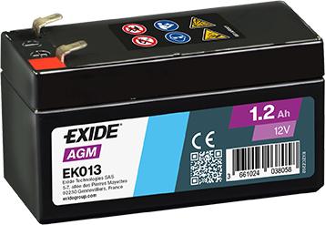Exide EK013 - Акумуляторна батарея харчування autocars.com.ua
