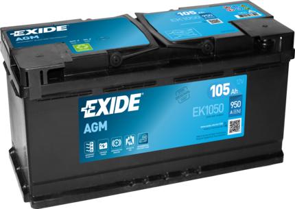 Exide EK1050 - Стартерна акумуляторна батарея, АКБ autocars.com.ua
