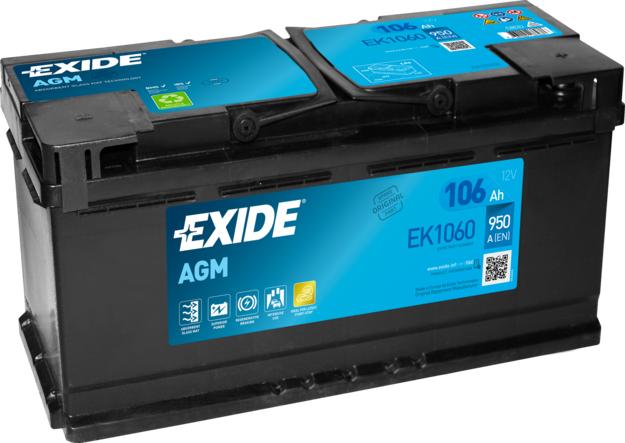 Exide EK1060 - Стартерная аккумуляторная батарея, АКБ autodnr.net