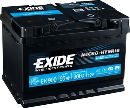 Exide EK900 - Стартерна акумуляторна батарея, АКБ autocars.com.ua
