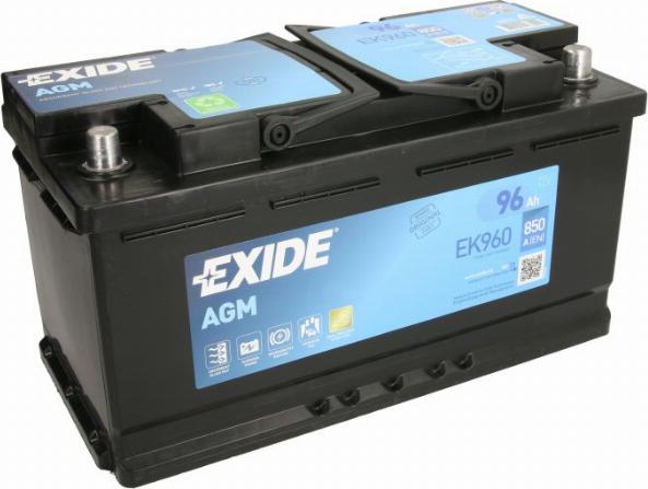 Exide EK960 - Стартерна акумуляторна батарея, АКБ autocars.com.ua