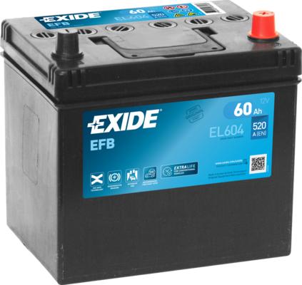 Exide EL604 - Стартерная аккумуляторная батарея, АКБ avtokuzovplus.com.ua