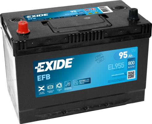 Exide EL955 - Стартерна акумуляторна батарея, АКБ autocars.com.ua