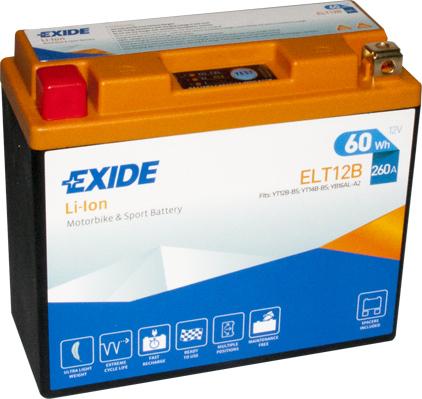 Exide ELT12B - Стартерная аккумуляторная батарея, АКБ avtokuzovplus.com.ua