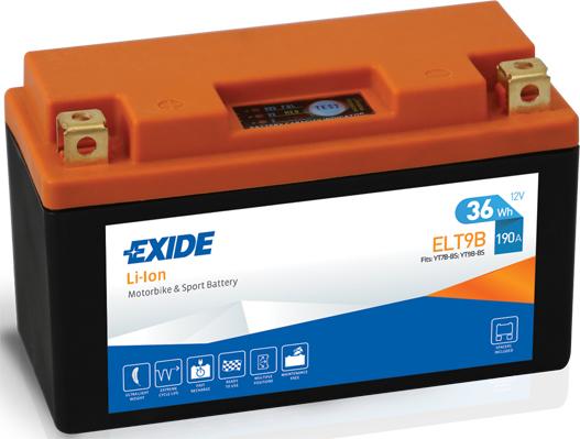 Exide ELT9B - Стартерна акумуляторна батарея, АКБ autocars.com.ua