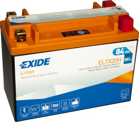 Exide ELTX20H - Стартерная аккумуляторная батарея, АКБ avtokuzovplus.com.ua