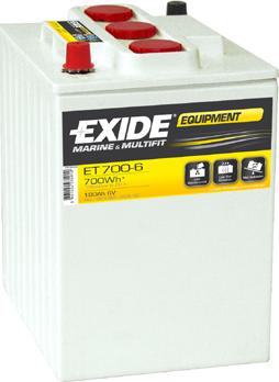 Exide ET700-6 - Стартерна акумуляторна батарея, АКБ autocars.com.ua
