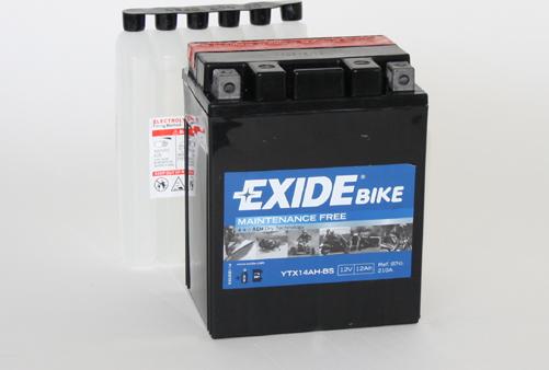 Exide ETX14AH-BS - Стартерна акумуляторна батарея, АКБ autocars.com.ua