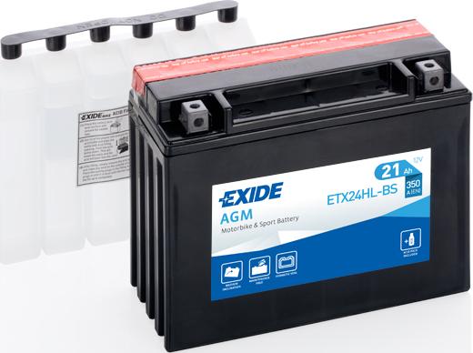 Exide ETX24HL-BS - Стартерна акумуляторна батарея, АКБ autocars.com.ua