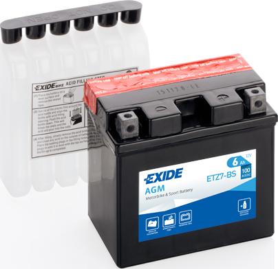 Exide ETZ7-BS - Стартерная аккумуляторная батарея, АКБ autodnr.net