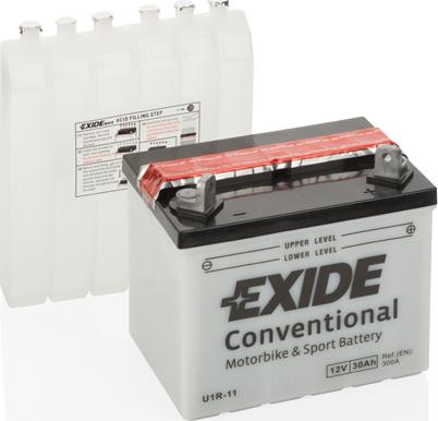 Exide U1R-11 - Стартерна акумуляторна батарея, АКБ autocars.com.ua