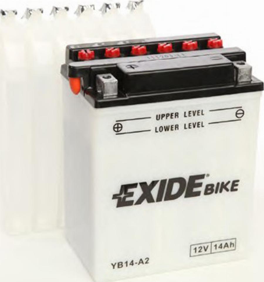 Exide YB14-A2 - Стартерна акумуляторна батарея, АКБ autocars.com.ua