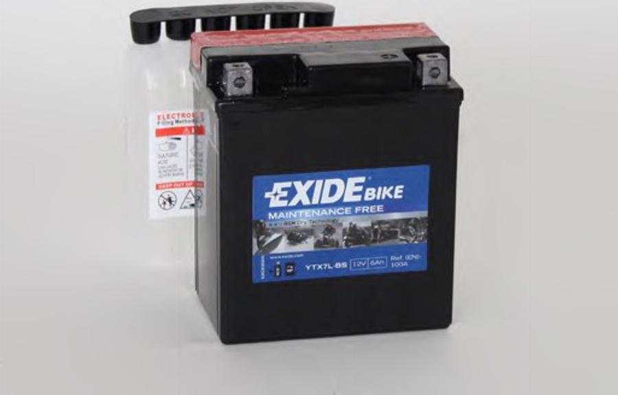 Exide YTX7L-BS - Стартерна акумуляторна батарея, АКБ autocars.com.ua