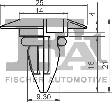 FA1 10-10004.5 - Зажим, молдинг / захисна накладка autocars.com.ua