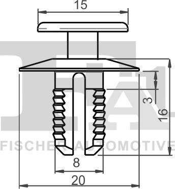 FA1 10-20002.10 - Зажим, молдинг / защитная накладка autodnr.net