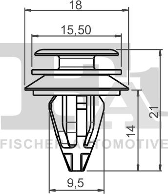 FA1 10-40013.5 - Зажим, молдинг / захисна накладка autocars.com.ua