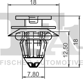 FA1 10-40024.10 - Зажим, молдинг / захисна накладка autocars.com.ua