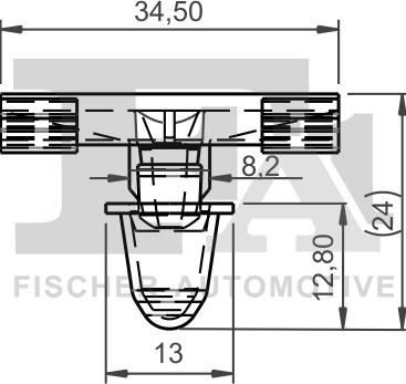 FA1 10-40039.25 - Зажим, молдинг / захисна накладка autocars.com.ua