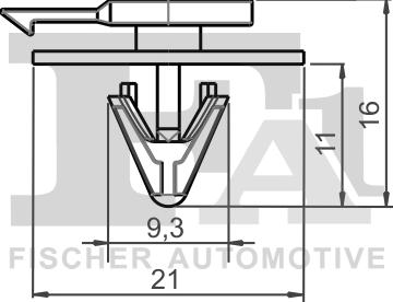 FA1 10-40065.5 - Зажим, молдинг / захисна накладка autocars.com.ua