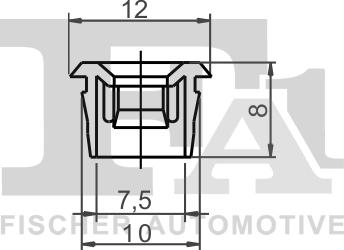 FA1 10-60011.5 - Зажим, молдинг / защитная накладка avtokuzovplus.com.ua