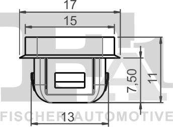 FA1 10-60012.10 - Зажим, молдинг / защитная накладка avtokuzovplus.com.ua