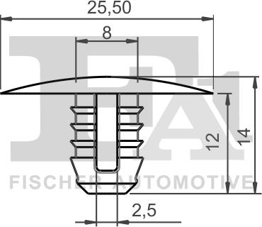 FA1 11-10007.5 - Зажим, молдинг / защитная накладка avtokuzovplus.com.ua