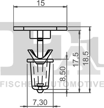 FA1 11-10012.10 - Зажим, молдинг / захисна накладка autocars.com.ua