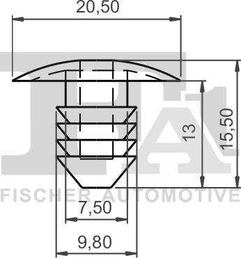 FA1 11-10032.25 - Зажим, молдинг / защитная накладка avtokuzovplus.com.ua