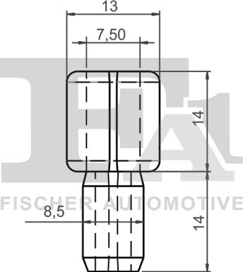 FA1 11-10035.10 - Зажим, молдинг / захисна накладка autocars.com.ua