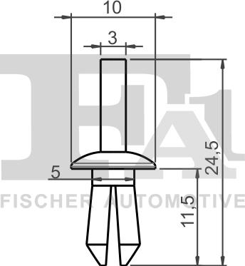 FA1 11-20002.10 - Зажим, молдинг / защитная накладка avtokuzovplus.com.ua