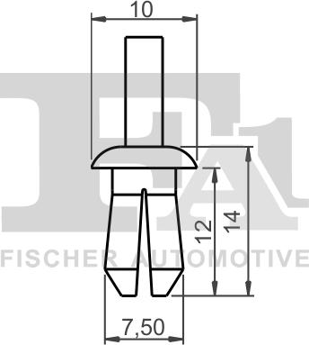 FA1 11-20004.5 - Зажим, молдинг / захисна накладка autocars.com.ua