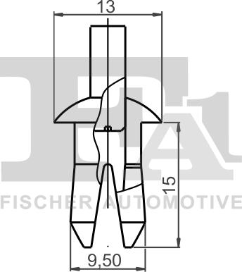 FA1 11-20010.10 - Зажим, молдинг / захисна накладка autocars.com.ua