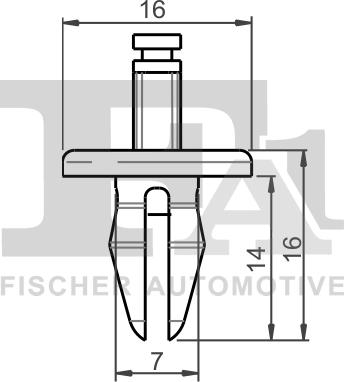 FA1 11-20025.25 - Зажим, молдинг / захисна накладка autocars.com.ua