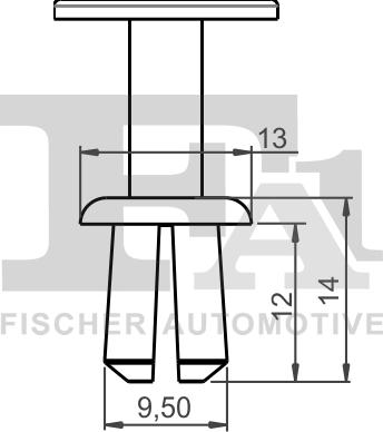 FA1 11-20027.5 - Зажим, молдинг / захисна накладка autocars.com.ua