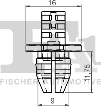 FA1 11-20034.10 - Зажим, молдинг / захисна накладка autocars.com.ua