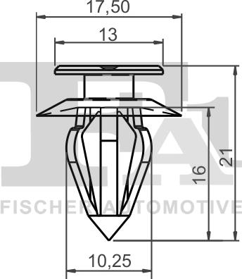 FA1 11-40003.5 - Зажим, молдинг / захисна накладка autocars.com.ua