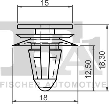 FA1 11-40011.5 - Зажим, молдинг / защитная накладка avtokuzovplus.com.ua