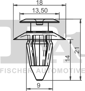 FA1 11-40019.25 - Зажим, молдинг / захисна накладка autocars.com.ua