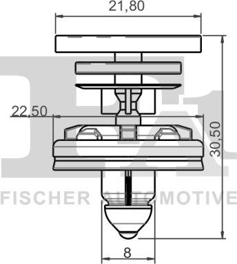 FA1 11-40022.25 - Комплект клип, внутренняя отделка салона avtokuzovplus.com.ua