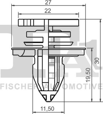 FA1 11-40024.25 - Зажим, молдинг / защитная накладка avtokuzovplus.com.ua