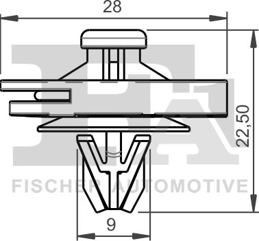 FA1 11-40026.10 - Зажим, молдинг / захисна накладка autocars.com.ua