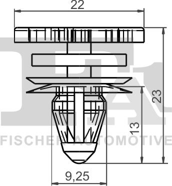 FA1 11-40031.10 - Зажим, молдинг / захисна накладка autocars.com.ua